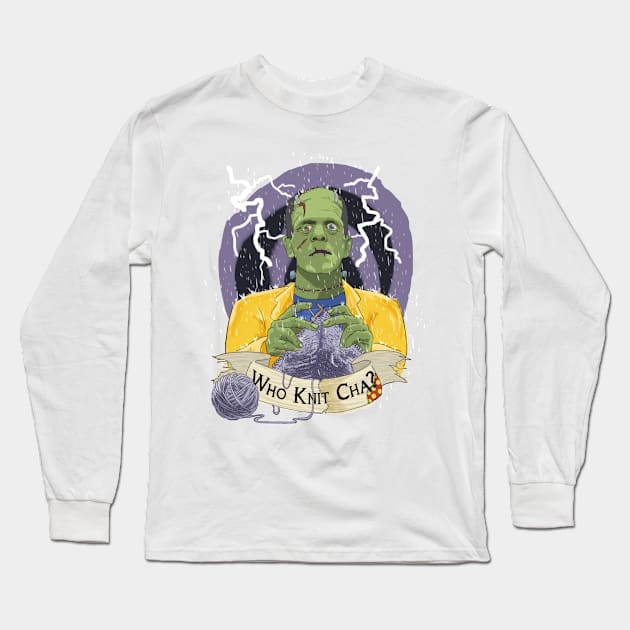 Who Knit Cha? Long Sleeve T-Shirt by KyleCallahanPhotography